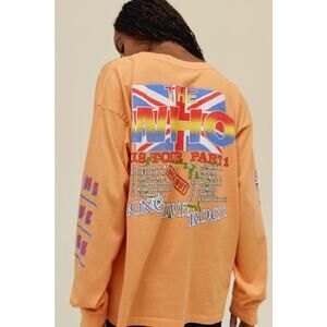 DAYDREAMER Vintage Peach The Who First Farewell Four Long Sleeve Tee Size Small